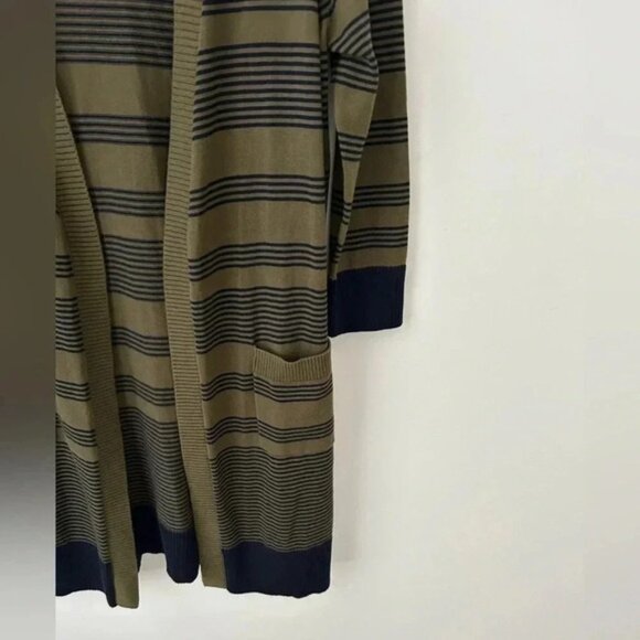 Talbots Pima cotton stripe cardigan - Picture 6 of 13